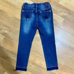 7 For All Mankind A Pocket Distressed Capri NWOT
